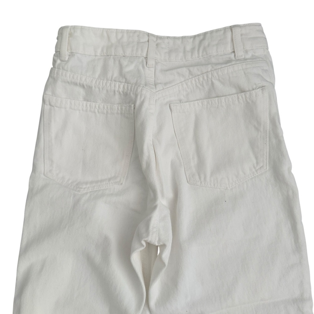 Zara White High Rise Straight Leg Jeans Size 2 - Picture 2 of 6